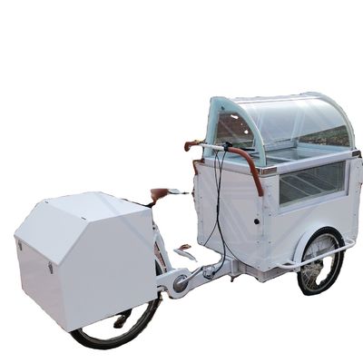Vendita di snack espositori mobili di gelati per strada carrello per biciclette carrello alimentare mobile