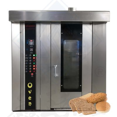 Forno a base d'acqua 32 cucina gas rotativo industriale elettrico rotativo pane da forno automatico