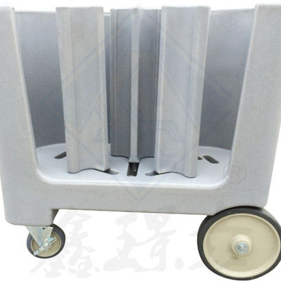 Carrello alimentare di design moderno con piatto da raschiatura e carrello a piastre di plastica regolabile