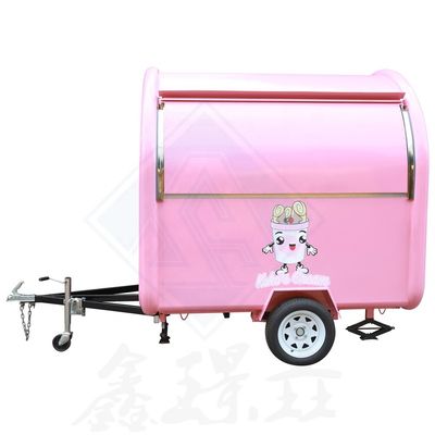 Carrello alimentare a ruote elettriche a colori personalizzati per coni di neve Carrello per hot dog Mobile Food Snack Food