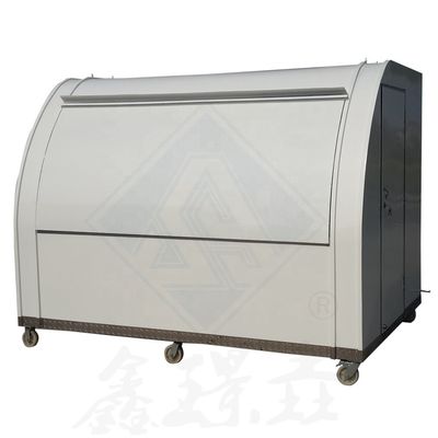 Carrello di hot dog commerciale con dimensioni 285*200*215 e materia prima di mais
