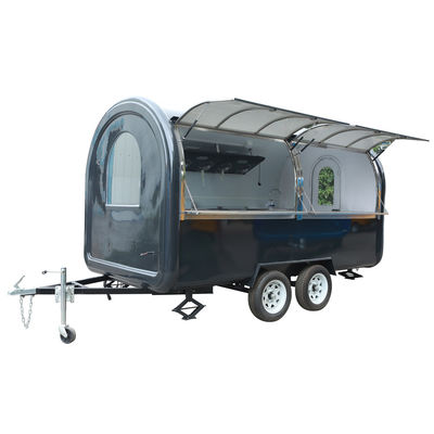 Camionetto buffet mobile Camionetto elettrico con fast food per il tempo libero Attrezzature in acciaio inossidabile