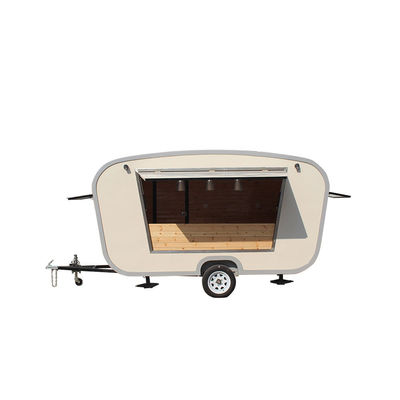 Camionetto buffet mobile Camionetto elettrico con fast food per il tempo libero Attrezzature in acciaio inossidabile
