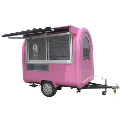 Carrello per hot dog con rimorchio a mano progettato per negozi di cibi e bevande