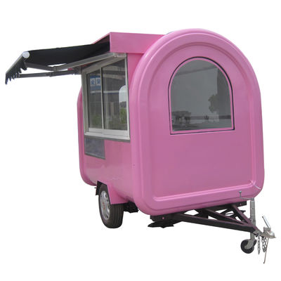 Carrello per hot dog con rimorchio a mano progettato per negozi di cibi e bevande