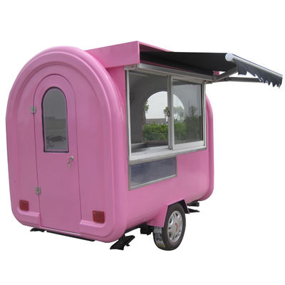 Carrello per hot dog con rimorchio a mano progettato per negozi di cibi e bevande