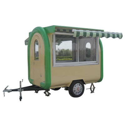 Carrello per hot dog con rimorchio a mano progettato per negozi di cibi e bevande