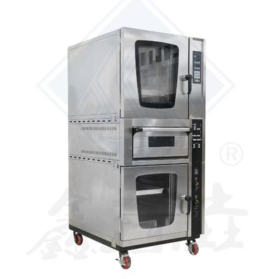 Macchine per la trasformazione alimentare 10 vassoi Gas elettrico Forno di convezione ad aria calda commerciale per la cottura