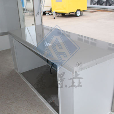 Camionetto alimentare per strada all'aperto 300 cm a asse singolo Camionetto commerciale per gelati, snack e bevande