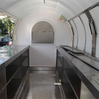 380*160*235 CM Street Mobile Gas Ice Cream Food Truck con attrezzature di cucina complete