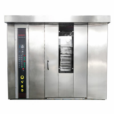 Forno a scaffale diesel a doppio carrello con 34 vassoi Forno a convezione a scaffale rotante a 380v