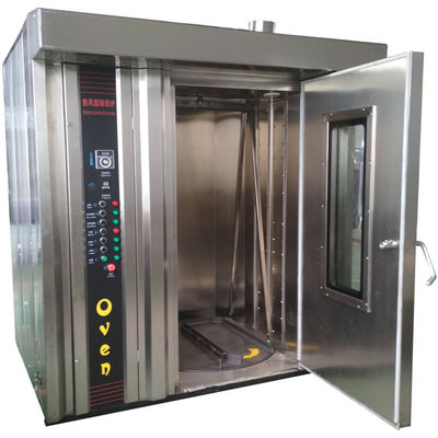 Forno a scaffale diesel a doppio carrello con 34 vassoi Forno a convezione a scaffale rotante a 380v