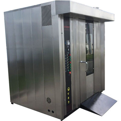 Forno a scaffale diesel a doppio carrello con 34 vassoi Forno a convezione a scaffale rotante a 380v