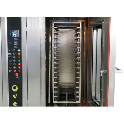 Macchina per la trasformazione alimentare 32 vassoi Forno per pizza rotativo per attrezzature complete per la pasticceria