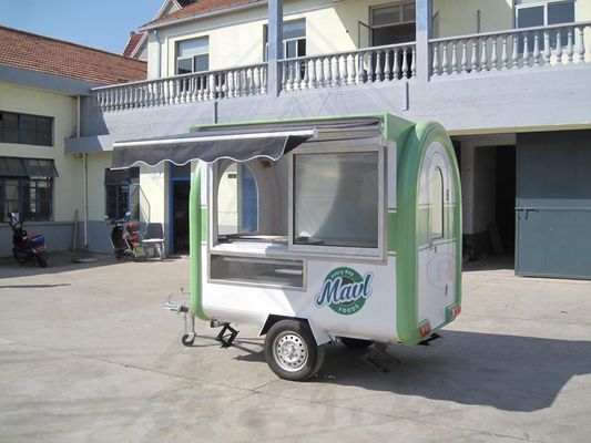 Fast Concession Mobile Food Trailer con cucina completa in acciaio galvanizzato e 200 set