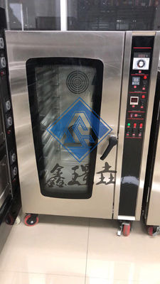 10 vassoi Forno di cottura a convezione con vapore per impianti di trasformazione delle verdure