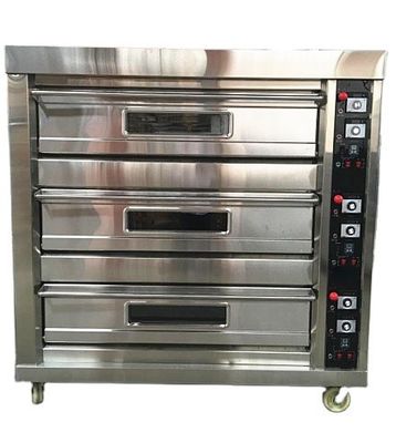 Forno a gas industriale ad alta produttività per la cottura di pane e pizza in hotel