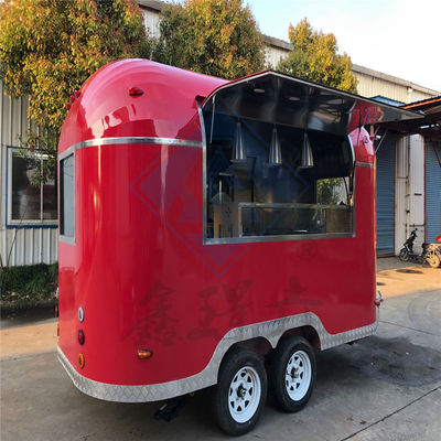 Camioneria alimentare a singolo/doppio asse personalizzata con design in acciaio galvanizzato e materiale di mais
