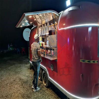 Camioneria alimentare a singolo/doppio asse personalizzata con design in acciaio galvanizzato e materiale di mais