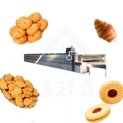 Funzionamento automatico pane biscotti tunnel forno linea con apparecchiature da forno pane