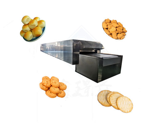 Funzionamento automatico pane biscotti tunnel forno linea con apparecchiature da forno pane