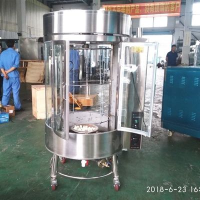 Forno rotante per la cottura di pollame per operazioni su larga scala