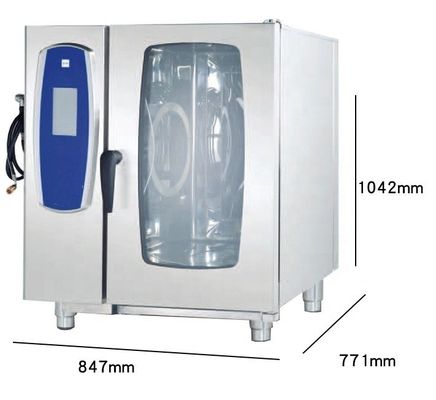 Forno a vapore in acciaio inossidabile multifunzionale a 6 strati combi elettrico 9000/10000/11000