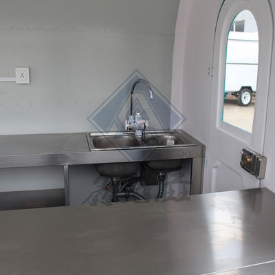 Camion alimentare industriale rotondo/quadrato con asse singolo/doppio e design personalizzato