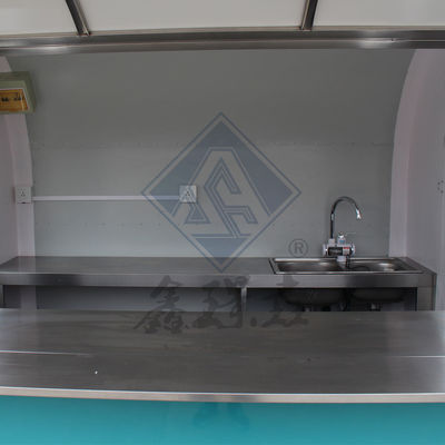 Camion alimentare industriale rotondo/quadrato con asse singolo/doppio e design personalizzato