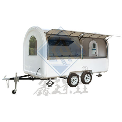 Outdoor Street Vending 4.5M Food Truck mobile con asse singolo/doppio e design