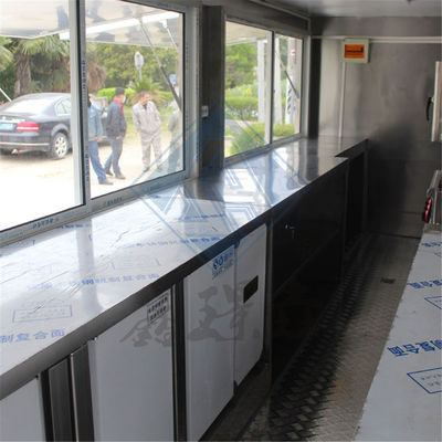 500*200*230 cm Dimensione Progettazione camion alimentare mobile con canopy quadrato e supporto tecnico video