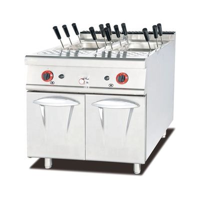 6 Stufa a gas a bruciatore con materiale di superficie in acciaio inossidabile e forno da forno per pane