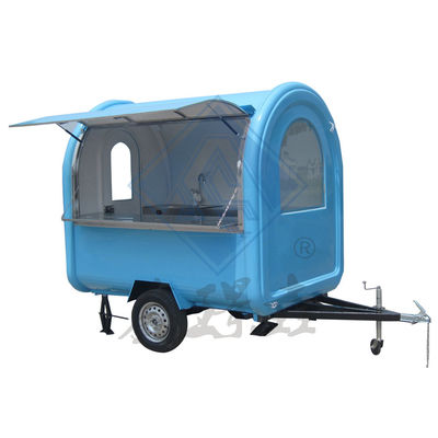 Camionino alimentare mobile industriale rotondo/quadrato personalizzato con assi singoli/doppi 3M