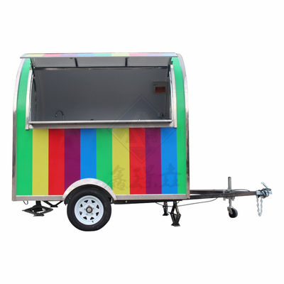 Camionino alimentare mobile quadrato e rotondo industriale personalizzato 2.8M singolo/doppio asse