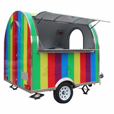 Camionino alimentare mobile quadrato e rotondo industriale personalizzato 2.8M singolo/doppio asse