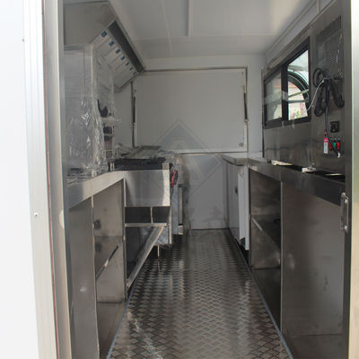 220V Long Life Single/Double Axles 580 Design Mobile Food Truck con Canopy