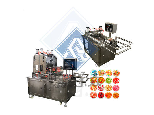 Macchina per dolci di alta produzione da 500 kg per la produzione di lecca-lecca e orso gommoso a Shanghai
