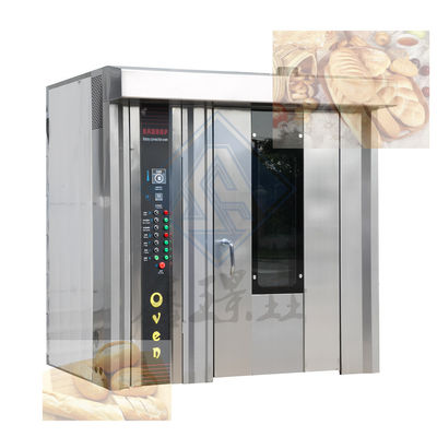 Pane elettrico biscotto torta automatico gas rotativo industriale cottura 32 vassoi Forno buono