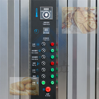 Pane elettrico biscotto torta automatico gas rotativo industriale cottura 32 vassoi Forno buono