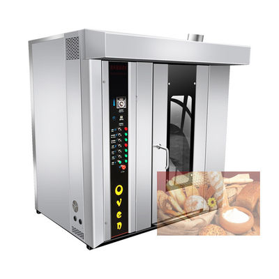 Forno da forno 32 a gas rotativo industriale elettrico biscotto torta pane forno da forno completamente automatico