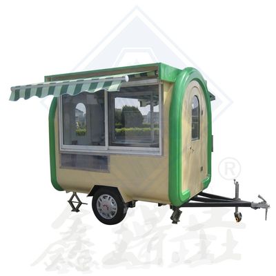 Acciaio galvanizzato a singolo/doppio asse 300 Camionino per venditori di snack mobili con baldacchino