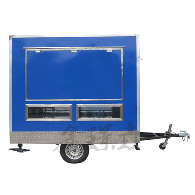 Customized 250 Mobile Single/Double Axles Industrial con Canopy Square Mobile Food Truck