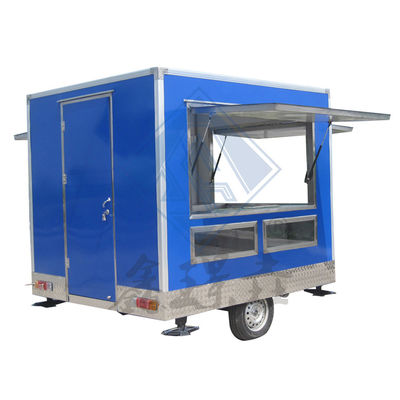Customized 250 Mobile Single/Double Axles Industrial con Canopy Square Mobile Food Truck