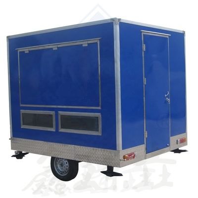 Customized 250 Mobile Single/Double Axles Industrial con Canopy Square Mobile Food Truck