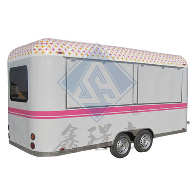 Camionino alimentare mobile rotondo modello 600 personalizzato con asse singolo/doppio e design