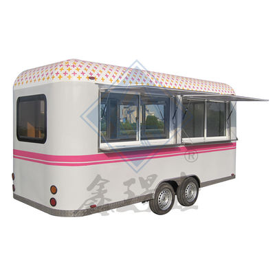 Camionino alimentare mobile rotondo modello 600 personalizzato con asse singolo/doppio e design