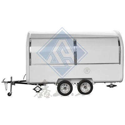 Long Life Mobile Food Truck con modello rotondo e assi singoli/doppi