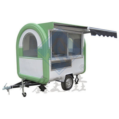 Progettazione di carrelli alimentari mobili a singolo/doppio asse per la produzione di cibo nei negozi di alimenti e bevande