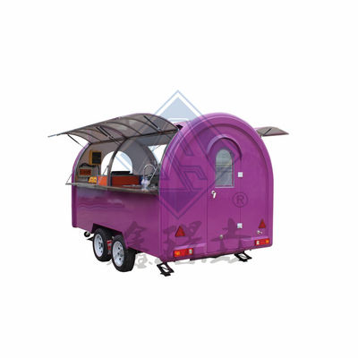 Camion alimentare mobile a singolo/doppio asse con baldacchino e attrezzature di cottura personalizzate