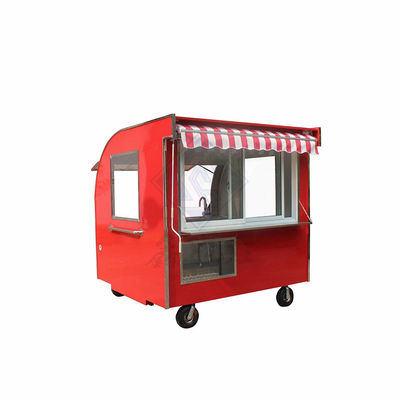 Camionino alimentare mobile industriale rotondo personalizzato con doppi assi e tetto